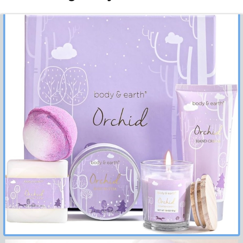 Body & Earth Deluxe 5 Piece Gift Set - Orchid - Picture 4 of 8
